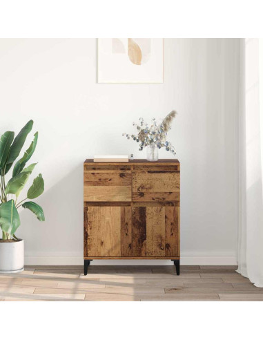 Credenza con cassetto Legno vecchio 60 x 35 x 70 cm