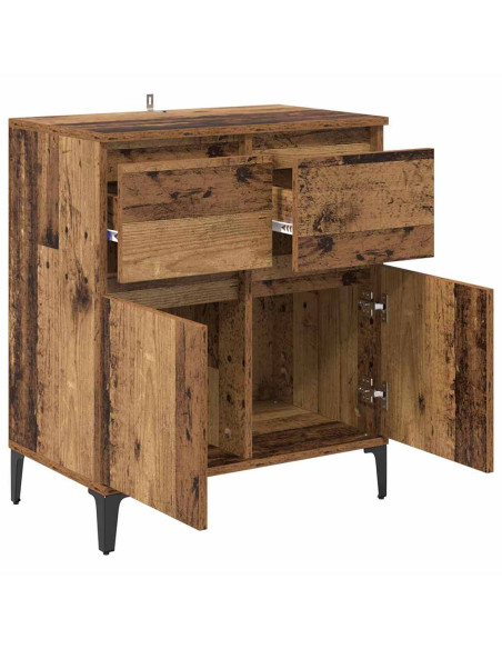Credenza con cassetto Legno vecchio 60 x 35 x 70 cm
