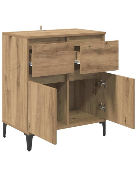 Credenza con cassetto Rovere artigianale 60 x 35 x 70 cm