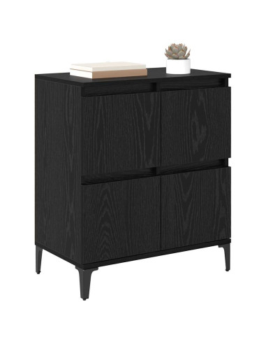Credenza Rovere Nero 60 x 35 x 70 cm