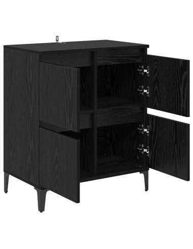 Credenza Rovere Nero 60 x 35 x 70 cm