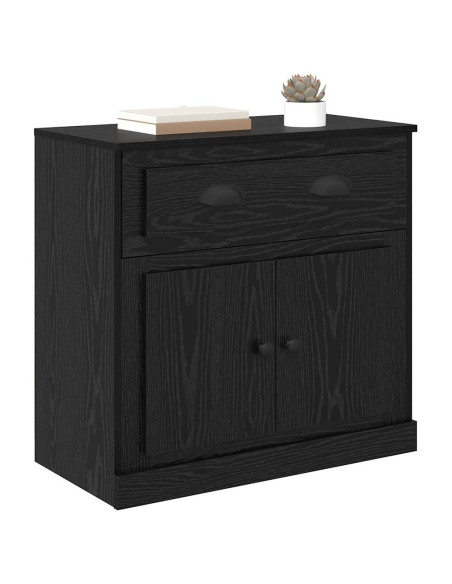 Credenza Rovere Nero 70 x 35,5 x 67,5 cm Legno multistrato