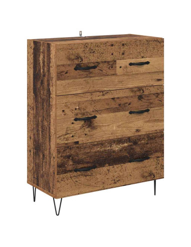 Credenza con cassetto Legno vecchio 69,5 x 34 x 90 cm