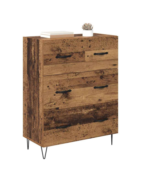 Credenza con cassetto Legno vecchio 69,5 x 34 x 90 cm