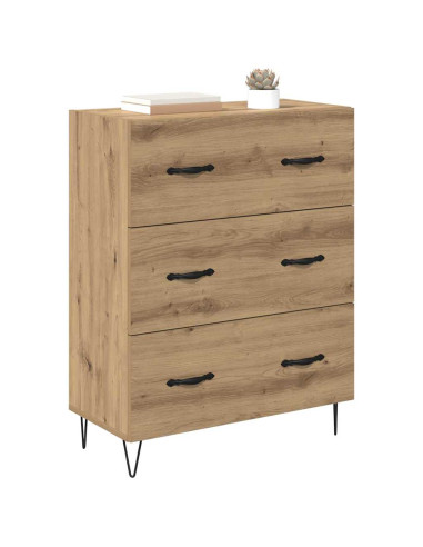 Credenza con cassetto Rovere artigianale 69,5 x 34 x 90 cm