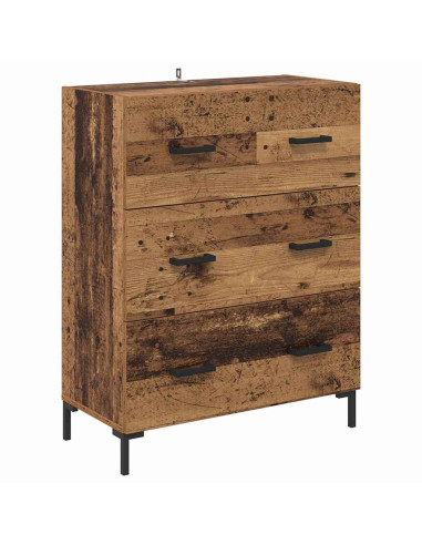 Credenza con cassetto Legno vecchio 69,5 x 34 x 90 cm