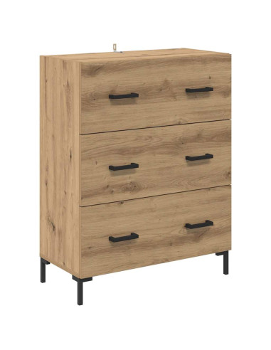 Credenza con cassetto Rovere artigianale 69,5 x 34 x 90 cm