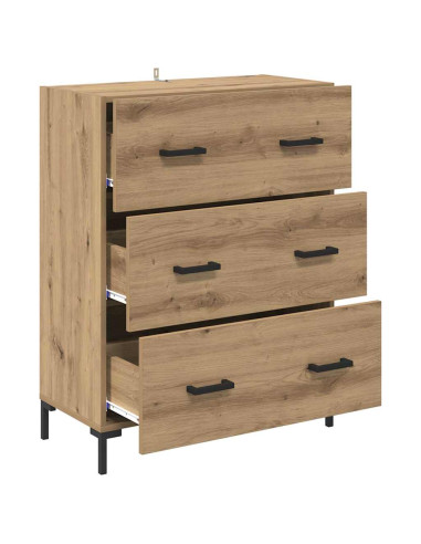 Credenza con cassetto Rovere artigianale 69,5 x 34 x 90 cm
