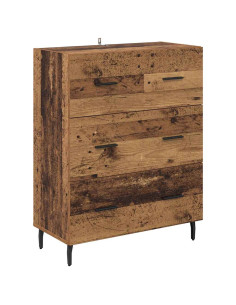 Credenza con cassetto Legno vecchio 69,5 x 34 x 90 cm 2