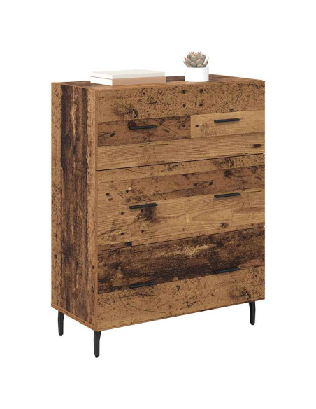 Credenza con cassetto Legno vecchio 69,5 x 34 x 90 cm