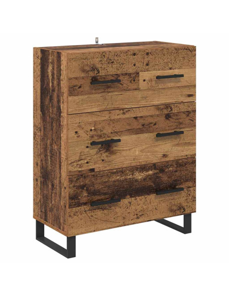 Credenza con cassetto Legno vecchio 69,5 x 34 x 90 cm