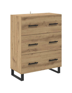Credenza con cassetto Rovere artigianale 69,5 x 34 x 90 cm 2