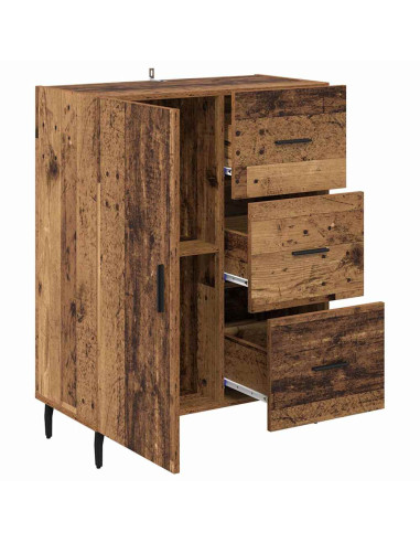 Credenza con cassetto Legno vecchio 69,5 x 34 x 90 cm