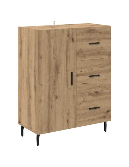 Credenza con cassetto Rovere artigianale 69,5 x 34 x 90 cm