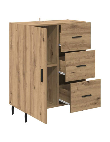 Credenza con cassetto Rovere artigianale 69,5 x 34 x 90 cm