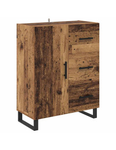 Credenza con cassetto Legno vecchio 69,5 x 34 x 90 cm 2