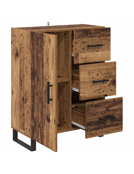 Credenza con cassetto Legno vecchio 69,5 x 34 x 90 cm