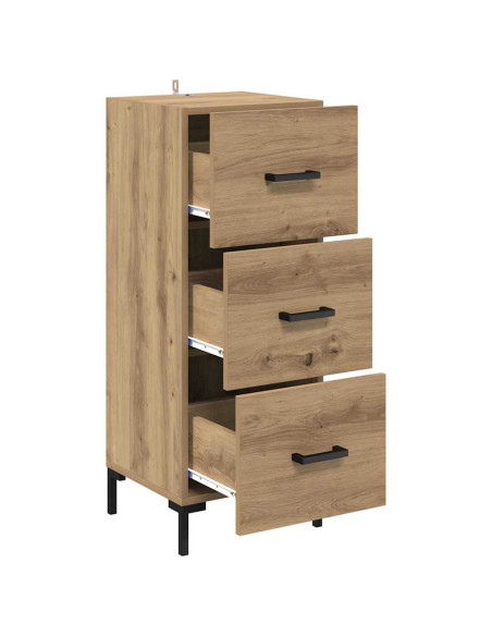 Credenza Rovere artigianale 34,5 x 34 x 90 cm Legno multistrato