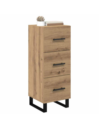 Credenza con cassetto Rovere artigianale 34,5 x 34 x 90 cm