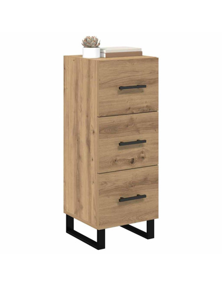 Credenza con cassetto Rovere artigianale 34,5 x 34 x 90 cm