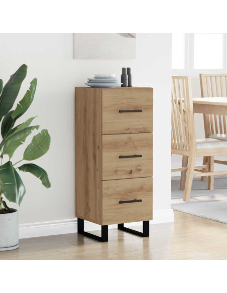 Credenza con cassetto Rovere artigianale 34,5 x 34 x 90 cm