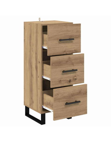 Credenza con cassetto Rovere artigianale 34,5 x 34 x 90 cm