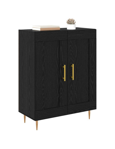Credenza Rovere Nero 69,5 x 34 x 90 cm