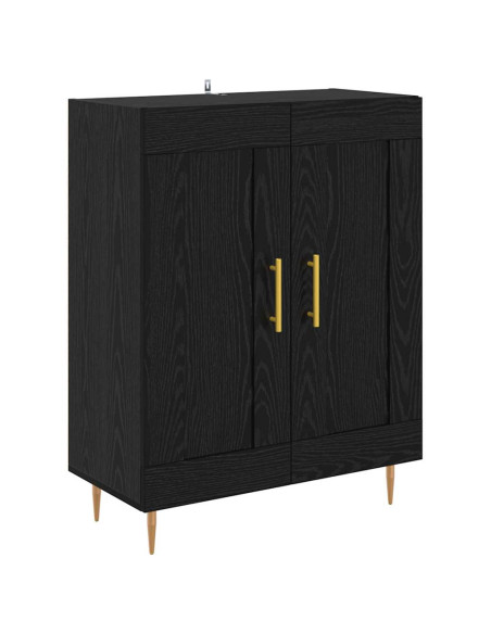 Credenza Rovere Nero 69,5 x 34 x 90 cm