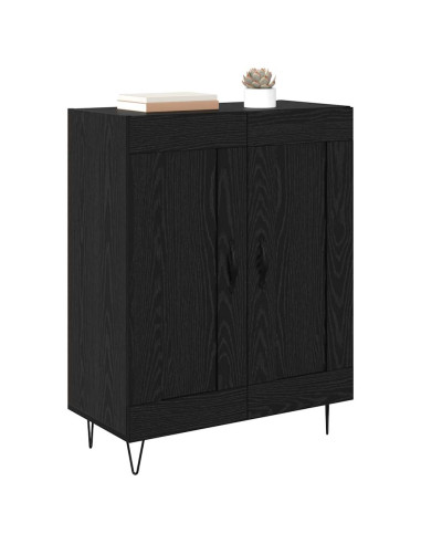Credenza Rovere Nero 69,5 x 34 x 90 cm
