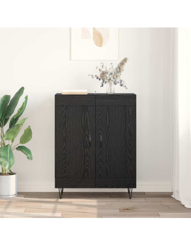Credenza Rovere Nero 69,5 x 34 x 90 cm