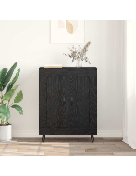 Credenza Rovere Nero 69,5 x 34 x 90 cm