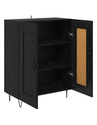 Credenza Rovere Nero 69,5 x 34 x 90 cm
