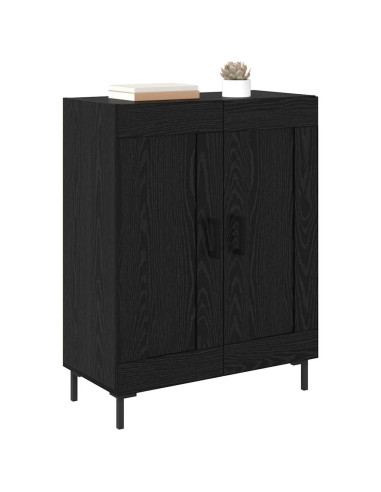 Credenza Rovere Nero 69,5 x 34 x 90 cm