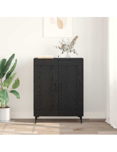 Credenza Rovere Nero 69,5 x 34 x 90 cm
