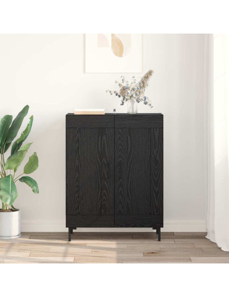Credenza Rovere Nero 69,5 x 34 x 90 cm