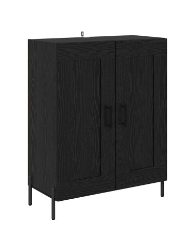 Credenza Rovere Nero 69,5 x 34 x 90 cm