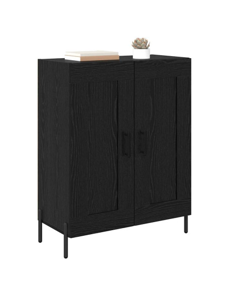 Credenza Rovere Nero 69,5 x 34 x 90 cm
