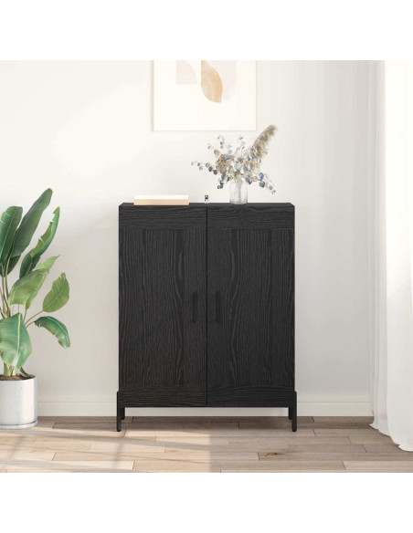 Credenza Rovere Nero 69,5 x 34 x 90 cm