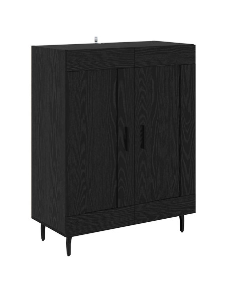 Credenza Rovere Nero 69,5 x 34 x 90 cm