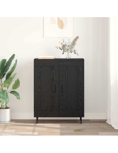 Credenza Rovere Nero 69,5 x 34 x 90 cm