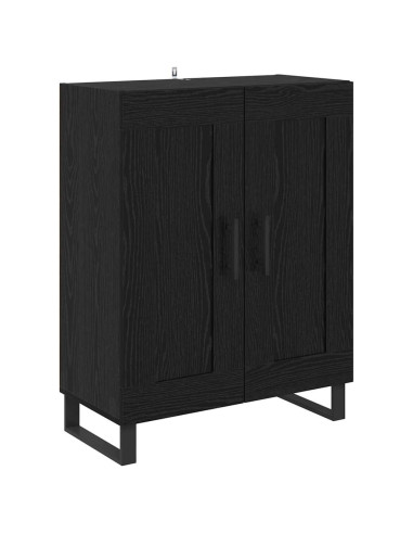 Credenza Rovere Nero 69,5 x 34 x 90 cm