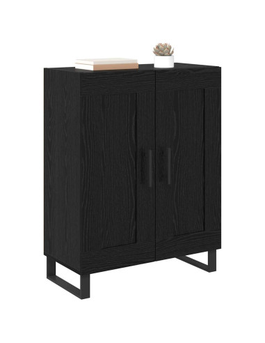 Credenza Rovere Nero 69,5 x 34 x 90 cm