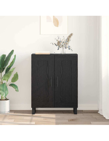 Credenza Rovere Nero 69,5 x 34 x 90 cm