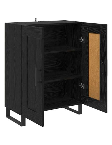 Credenza Rovere Nero 69,5 x 34 x 90 cm