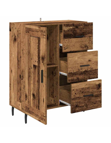 Credenza con cassetto Legno vecchio 69,5 x 34 x 90 cm