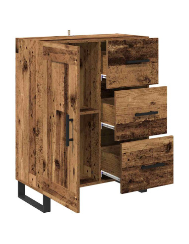Credenza con cassetto Legno vecchio 69,5 x 34 x 90 cm