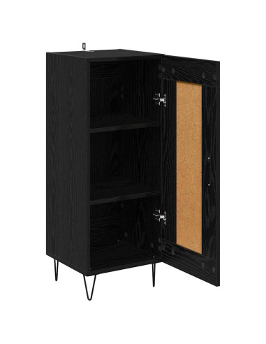 Credenza Rovere Nero 34,5 x 34 x 90 cm