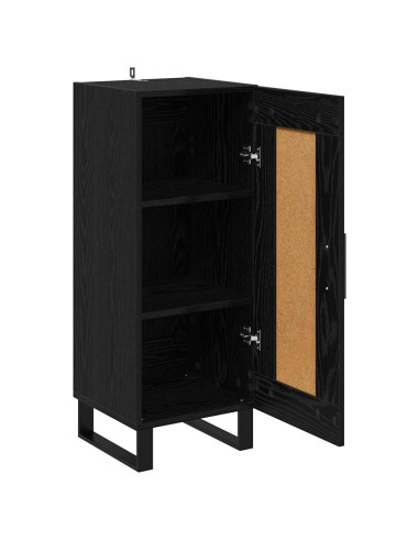 Credenza Rovere Nero 34,5 x 34 x 90 cm