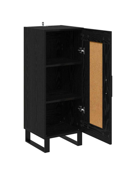 Credenza Rovere Nero 34,5 x 34 x 90 cm