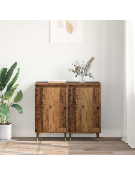 Credenza 2 pcs Legno vecchio 40 x 35 x 70 cm